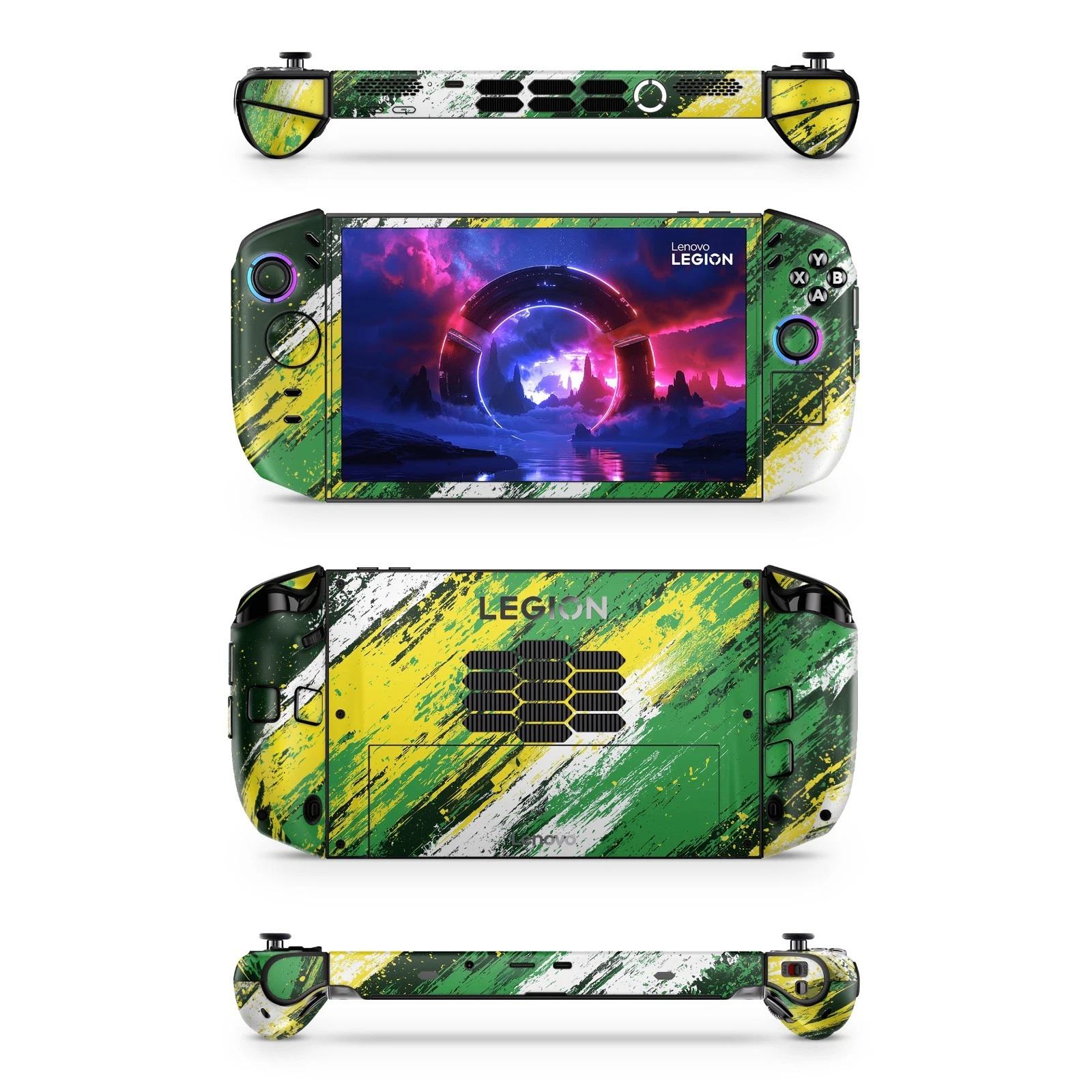 Legion Go 2 Brazil Flag Skin Green Yellow Vinyl Wrap Fits 2023 2025