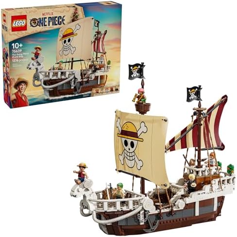 Lego ONE Piece The Going Merry Pirate Ship Building Blocks   Pretend Play Adventure Toy for Boys & Girls  10    Straw Hat Crew Toy Figures & Playset for Anime Fans   Gift Idea for Birthdays   75639