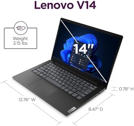 Lenovo 14 G4   Laptop for Business   Intel Core i7 13620H   14 FHD Display   8GB RAM  upgradable to 16GB    256GB Storage  upgradable to 1TB    Windows 11 Home   Thin & Portable   Business Black