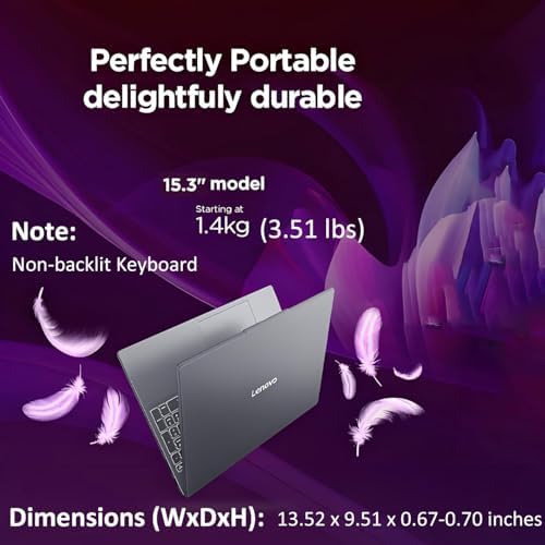 Lenovo Gaming Laptop  15 WUXGA IPS Display  AMD Ryzen 5 7535HS  16GB DDR5 RAM  512GB PCIe SSD  Radeon 660M Graphics  Copilot AI PC  WiFi 6  Bluetooth 5 3  HDMI  Type C  Luna Grey  Windows 11 Home