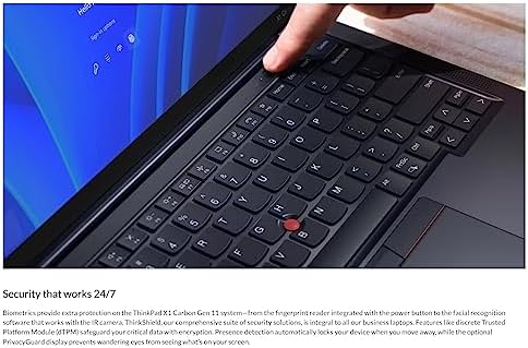 Lenovo Gen 11 ThinkPad X1 Carbon Laptop with Intel Core i7 1365U vPro Processor  14 WUXGA 100  sRGB Non Touch Display  32GB LPDDR5 RAM  1TB Gen4 Performance SSD  Thunderbolt  and Windows 11 Pro
