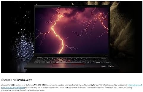 Lenovo Gen 11 ThinkPad X1 Carbon Laptop with Intel Core i7 1365U vPro Processor  14 WUXGA 100  sRGB Non Touch Display  32GB LPDDR5 RAM  1TB Gen4 Performance SSD  Thunderbolt  and Windows 11 Pro