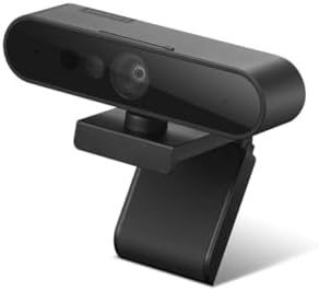 Lenovo HD 1080p Webcam  300 FHD   Black w/ 95  Wide Angle  360  Rotation Pan & Tilt  Dual Microphones  Privacy Shutter