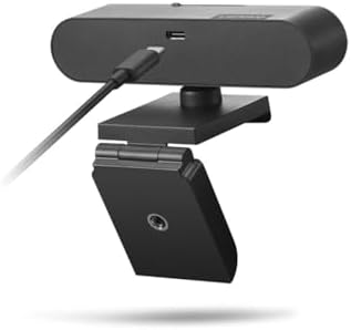 Lenovo HD 1080p Webcam  300 FHD   Black w/ 95  Wide Angle  360  Rotation Pan & Tilt  Dual Microphones  Privacy Shutter