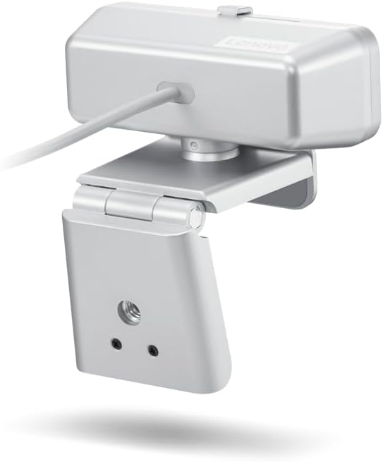 Lenovo HD 1080p Webcam  300 FHD   Black w/ 95  Wide Angle  360  Rotation Pan & Tilt  Dual Microphones  Privacy Shutter