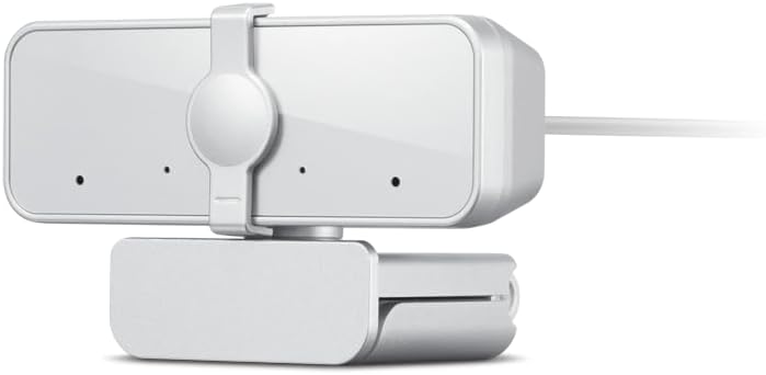 Lenovo HD 1080p Webcam  300 FHD   Black w/ 95  Wide Angle  360  Rotation Pan & Tilt  Dual Microphones  Privacy Shutter