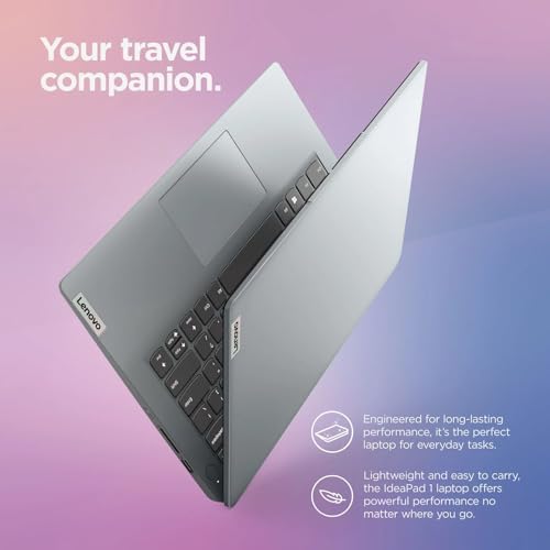 Computadora portátil Lenovo IdeaPad 14" 2025, 12 GB RAM, 884 GB de almacenamiento (256 GB SSD +128 GB eMMC +500 GB Ext), procesador Intel Core, gráficos UHD, batería larga WiFi-6, accesorio Marxsol