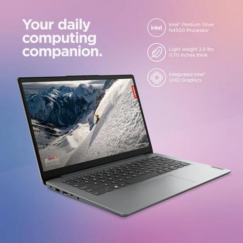 Computadora portátil Lenovo IdeaPad 14" 2025, 12 GB RAM, 884 GB de almacenamiento (256 GB SSD +128 GB eMMC +500 GB Ext), procesador Intel Core, gráficos UHD, batería larga WiFi-6, accesorio Marxsol
