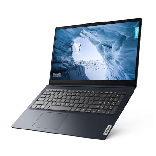 Lenovo IdeaPad 1 15 FHD Laptop   AMD Ryzen 5 7520U Beat Intel Core i5 1155G7    AMD Radeon Graphics   Camera   Blue   16GB RAM DDR5   256GB SSD   Windows 11 S   Bundle with 64GB USB Flash Drive
