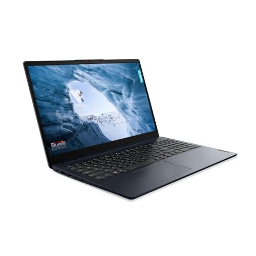 Lenovo IdeaPad 1 15 FHD Laptop   AMD Ryzen 5 7520U Beat Intel Core i5 1155G7    AMD Radeon Graphics   Camera   Blue   16GB RAM DDR5   256GB SSD   Windows 11 S   Bundle with 64GB USB Flash Drive
