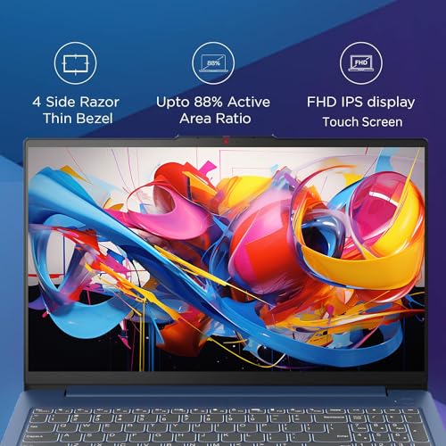 Lenovo IdeaPad 3 Laptop  15 6 FHD Touchscreen  Intel Core i5 1155G7  24GB RAM  1TB SSD  Webcam  HDMI  Wi Fi 6  Windows 11 Home  Blue