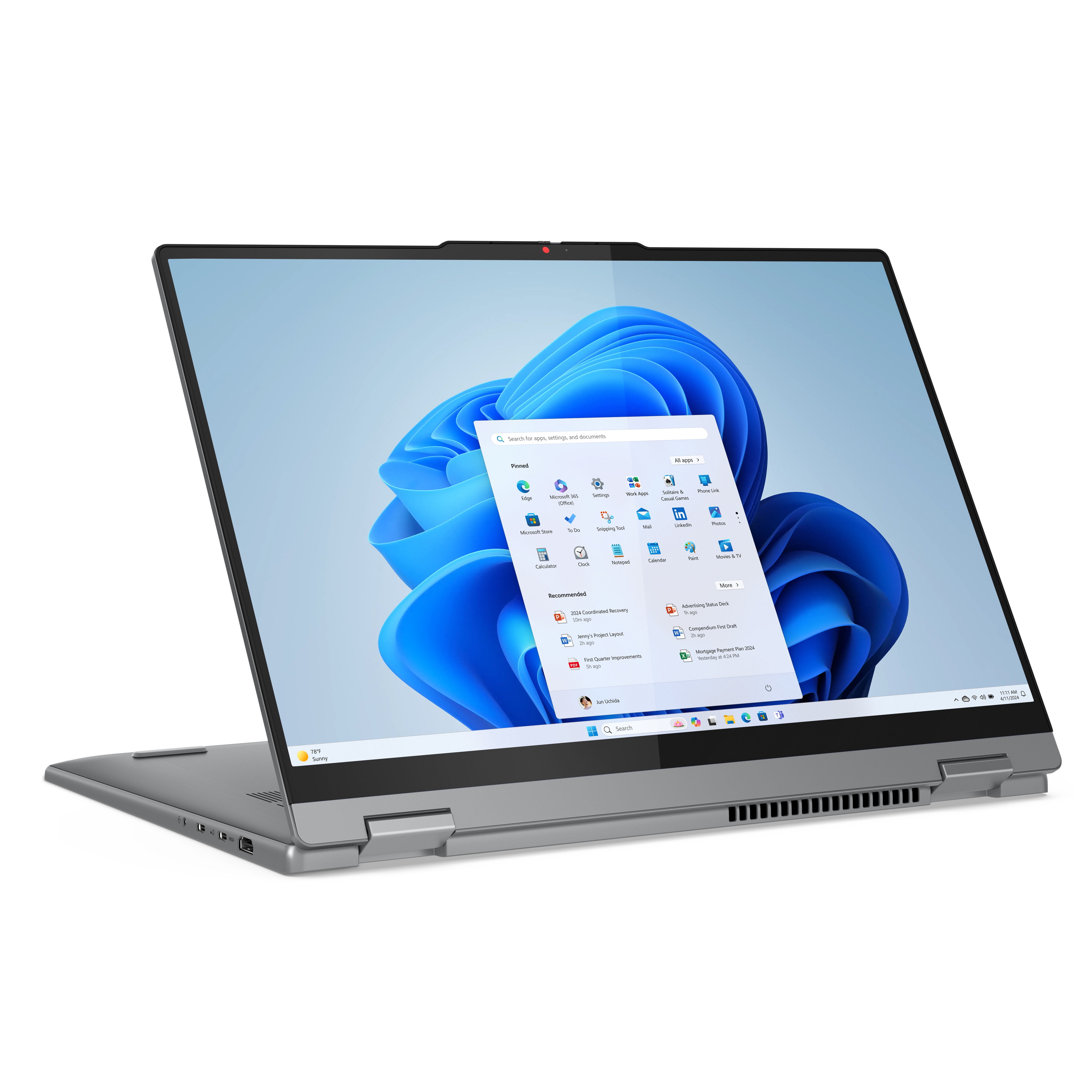 Lenovo IdeaPad 5 16" Touchscreen 2 in 1 Laptop   Ryzen 7  16GB  1TB SSD  83DS0056US
