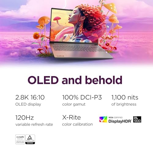 Lenovo IdeaPad Pro 5 2025   16 OLED 2880 x 1800 120Hz Display   16GB Memory   1 TB Storage   Ryzen AI 7 350   NVIDIA GeForce RTX5050   Windows 11 Home   Luna Grey