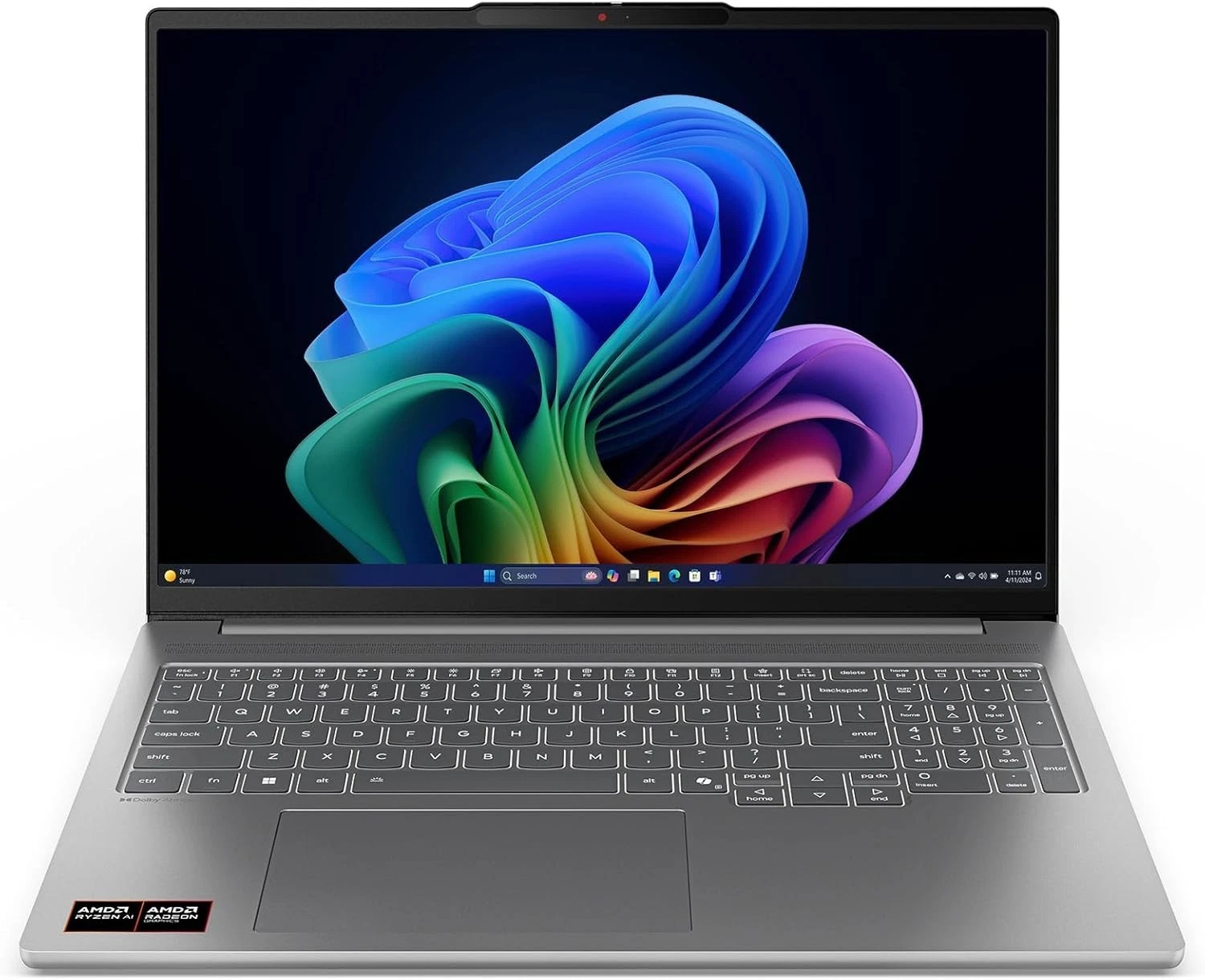 Portátil Lenovo IdeaPad Pro 5 de 16" con pantalla OLED 2.8K, RTX 5050, procesador Ryzen AI 5 340, 16 GB de RAM y 512 GB de almacenamiento.