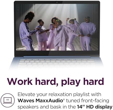 Lenovo IdeaPad Slim 3 Chromebook   2024   Lightweight Laptop   Waves MaxxAudio  Speakers   14 HD Display   720p Camera   4GB Memory   64GB Storage   MediaTek Kompanio 520   Abyss Blue