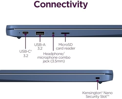 Lenovo IdeaPad Slim 3 Chromebook   2024   Lightweight Laptop   Waves MaxxAudio  Speakers   14 HD Display   720p Camera   4GB Memory   64GB Storage   MediaTek Kompanio 520   Abyss Blue