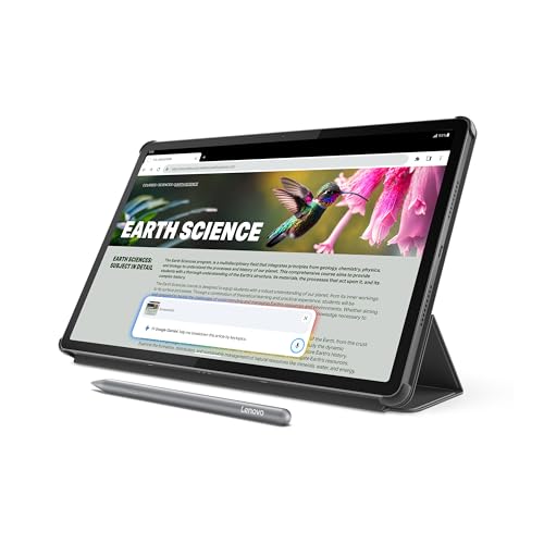 Lenovo Idea Tab Pro with Google Gemini   Student Tablet   12 7  3K LCD Display   8 GB Memory   128 GB Storage   MediaTek Dimensity 8300   Includes Pen and Folio Case