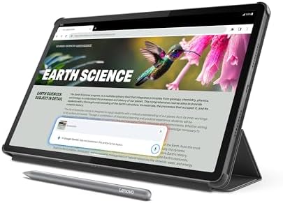 Lenovo Idea Tab Pro with Google Gemini   Student Tablet   12 7  3K LCD Display   8 GB Memory   128 GB Storage   MediaTek Dimensity 8300   Includes Pen and Folio Case