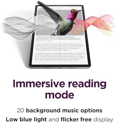 Lenovo Idea Tab Pro with Google Gemini   Student Tablet   12 7  3K LCD Display   8 GB Memory   128 GB Storage   MediaTek Dimensity 8300   Includes Pen and Folio Case