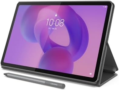 Lenovo Idea Tab   College Tablet   11  2 5K IPS Touchscreen Display   90Hz   MediaTek Dimensity 6300 4 GB Memory   128 GB Storage   Integrated Arm Mali G57 MC2   Lenovo Tab Pen and Folio Case