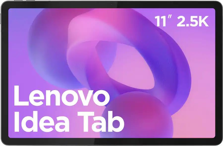 Lenovo Idea Tab   College Tablet   11  2 5K IPS Touchscreen Display   90Hz   MediaTek Dimensity 6300 4 GB Memory   128 GB Storage   Integrated Arm Mali G57 MC2   Lenovo Tab Pen and Folio Case