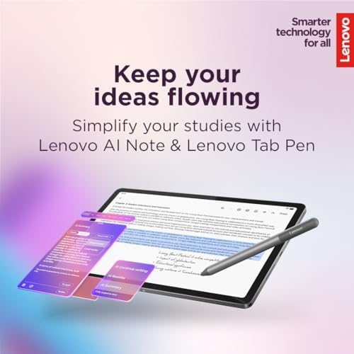 Lenovo Idea Tab   College Tablet   11  2 5K IPS Touchscreen Display   90Hz   MediaTek Dimensity 6300 8 GB Memory   256 GB Storage   Integrated Arm Mali G57 MC2   Tab Pen and Folio Case
