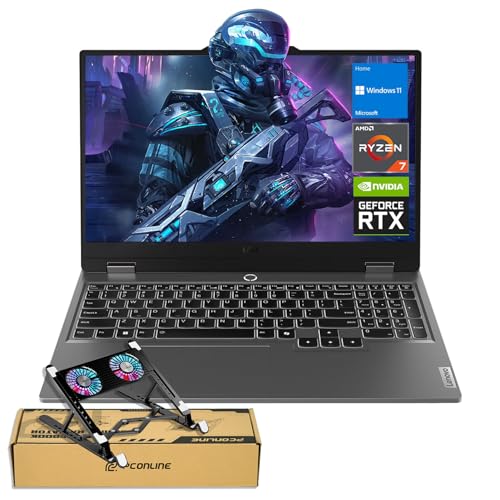 Lenovo LOQ 15 15ARP9 RTX 4060 Gaming Laptop  15 6 FHD 144Hz  AMD Ryzen 7 7435HS  NVIDIA RTX 4060  64GB DDR5 RAM  2TB SSD  Backlit KB  RJ 45  Bundle with PCO Laptop Cooler