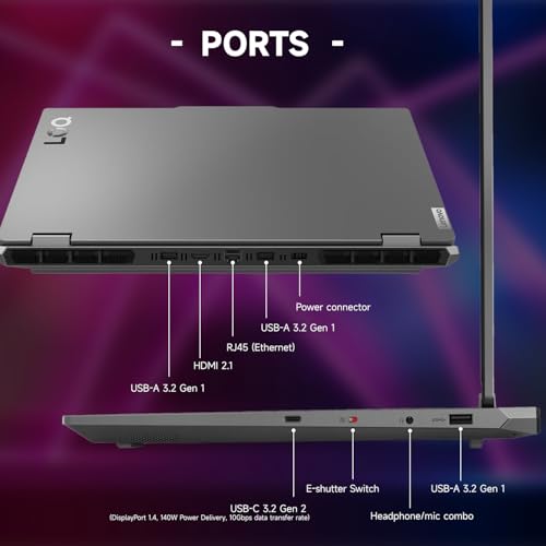 Lenovo LOQ 15 15ARP9 RTX 4060 Gaming Laptop  15 6 FHD 144Hz  AMD Ryzen 7 7435HS  NVIDIA RTX 4060  64GB DDR5 RAM  2TB SSD  Backlit KB  RJ 45  Bundle with PCO Laptop Cooler