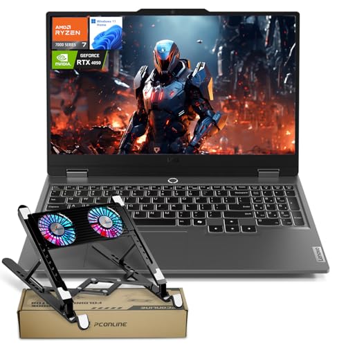 Lenovo LOQ 15 15ARP9 RTX 4050 Gaming Laptop  15 6 FHD 144Hz IPS Display  AMD Ryzen 7 7435HS  NVIDIA GeForce RTX 4050  16GB DDR5 RAM  1TB SSD  Backlit Keyboard  Wi Fi 6  Bundle with PCO Laptop Cooler