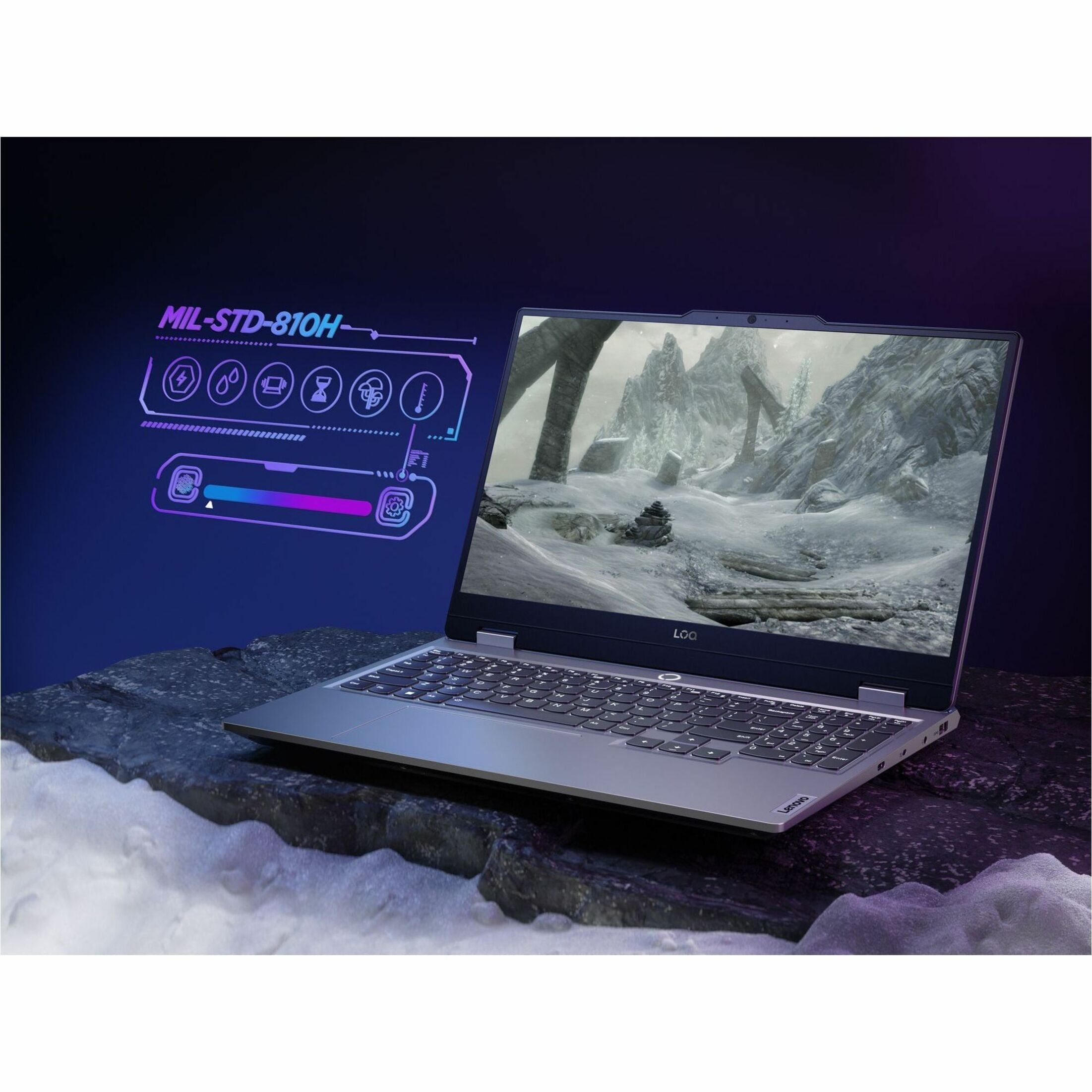 Lenovo LOQ 15 15 6" 1920 x 1080 FHD 144Hz Gaming Laptop AMD Ryzen 7 8845HS 16GB DDR5 1TB SSD NVIDIA GeForce RTX 4060 8GB Luna Grey