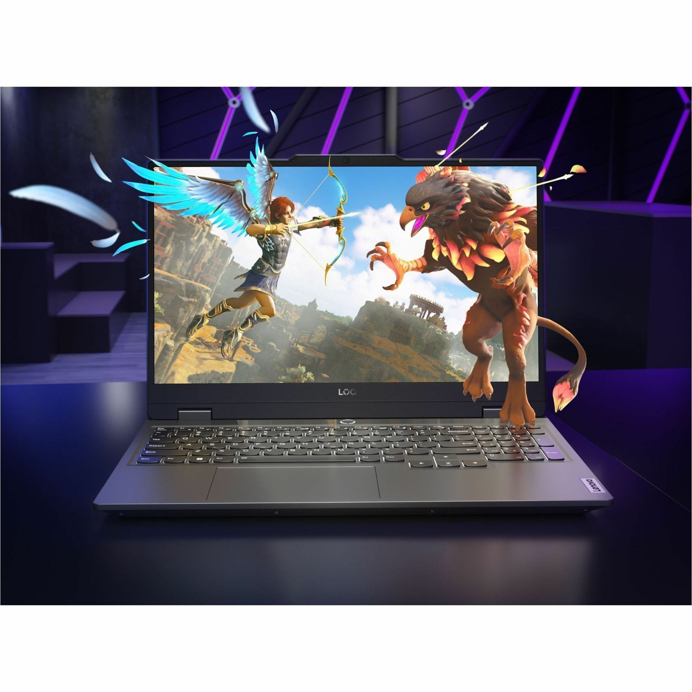 Lenovo LOQ 15 15 6" 1920 x 1080 FHD 144Hz Gaming Laptop AMD Ryzen 7 8845HS 16GB DDR5 1TB SSD NVIDIA GeForce RTX 4060 8GB Luna Grey