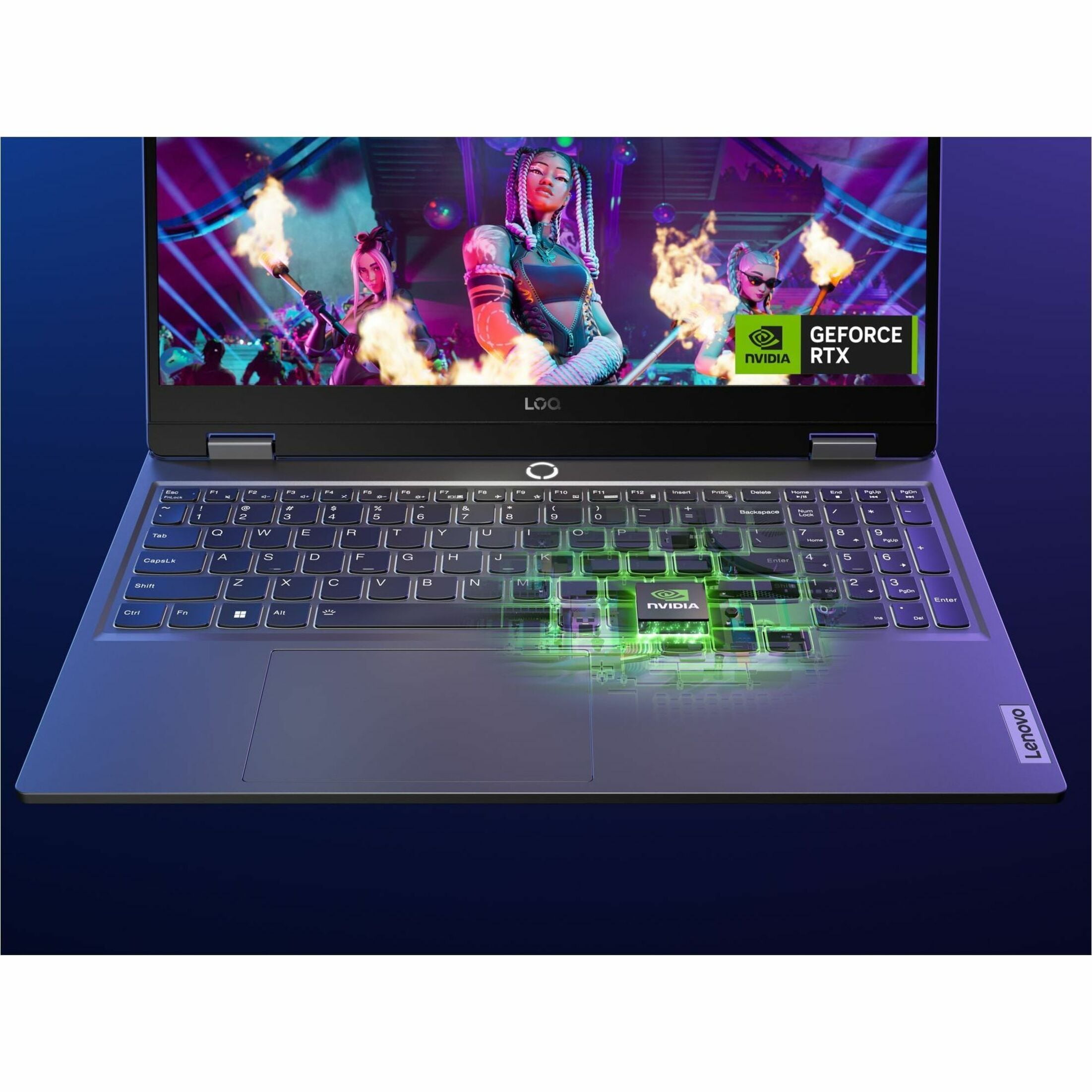 Lenovo LOQ 15 15 6" 1920 x 1080 FHD 144Hz Gaming Laptop AMD Ryzen 7 8845HS 16GB DDR5 1TB SSD NVIDIA GeForce RTX 4060 8GB Luna Grey