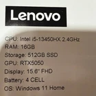 Lenovo LOQ 15 6" FHD Gaming Laptop RTX 5050 AMD Intel i5 13450HX 16GB RAM 512GB