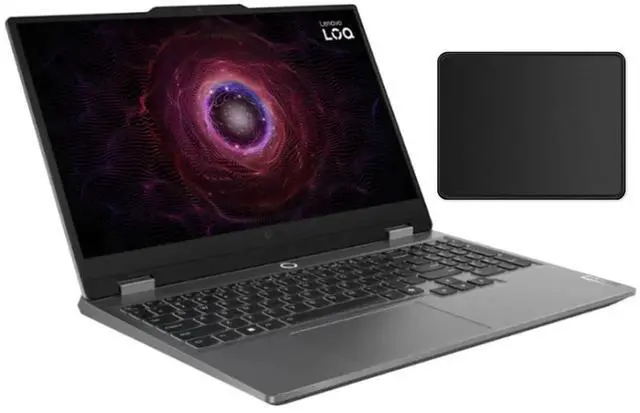 Lenovo LOQ 15 6" Full HD Gaming Laptop  AMD Ryzen 5 7235HS Beat Intel Core i5 1155G7  GeForce RTX 4050 Backlit  12GB RAM DDR5   512GB SSD   Windows 11 Home  Bundle with Mouse Pad