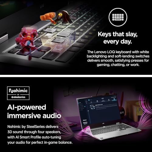 Lenovo LOQ 15 6 Gaming Laptop  AMD Ryzen 7 250 Processor  NVIDIA GeForce RTX 5060  15 6 FHD 144Hz Display  16GB DDR5 RAM  512GB SSD  Backlit Keyboard  5MP Camera  Ethernet  RJ45   Win 11 Home