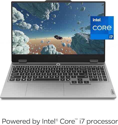 Lenovo LOQ Essential   AI Powered Student Gaming Laptop   Intel  Core i5 12450HX   15 6 FHD IPS Display   144Hz Refresh Rate   NVIDIA  GeForce RTX  4050   8GB Memory   512GB SSD Storage   Luna Grey