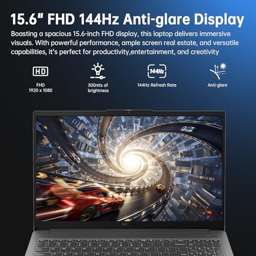 Lenovo LOQ Essential Gaming Laptop  15 6 FHD 144Hz Display Intel Core i5 12450HX  GeForce RTX 3050 16GB DDR5 RAM  1TB SSD AI Copilot  Wi Fi 6  RJ 45  USB C  HDMI with Lifetime Office Win 11 Home