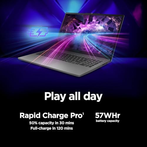 Lenovo LOQ Essential   AI Powered Student Gaming Laptop   Intel  Core i5 12450HX   15 6 FHD IPS Display   144Hz Refresh Rate   NVIDIA  GeForce RTX  4050   8GB Memory   512GB SSD Storage   Luna Grey