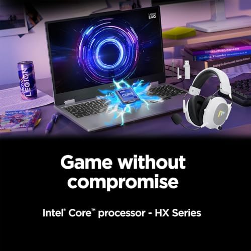 Lenovo LOQ Gaming Laptop  15 6 FHD 144Hz Display  Intel Core i5 13450HX  NVIDIA GeForce RTX 5050  32GB DDR5 RAM  1TB SSD  Wi Fi 6  Backlit  Windows 11 Pro  Luna Grey  w/Mytrix Gaming Accessory