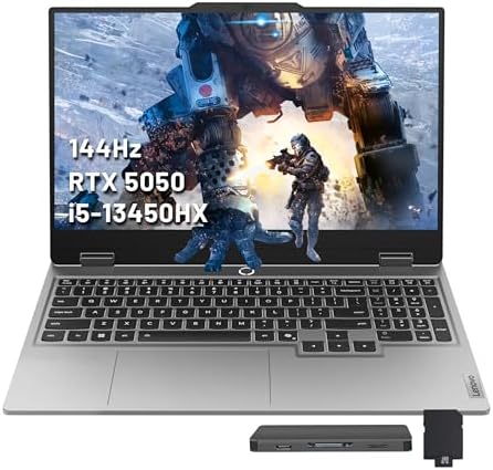 Lenovo LOQ Gaming Laptop 15 6 FHD IPS 144Hz  100  sRGB  G SYNC  Intel 14 core i7 13650HX 16GB RAM 512GB SSD GeForce RTX 5060 DLSS4  440 AI Tops  Backlit Nahimic 5MP Privacy Camera Win11 ICP Hub