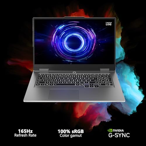 Lenovo LOQ Gaming Laptop 17 3 FHD IPS 165Hz  100  sRGB  G SYNC  Intel 10 core i5 13450HX 16GB RAM 1TB SSD GeForce RTX 5050 DLSS4  440 AI Tops  Backlit Nahimic 5MP Privacy Camera Win11 ICP Hub