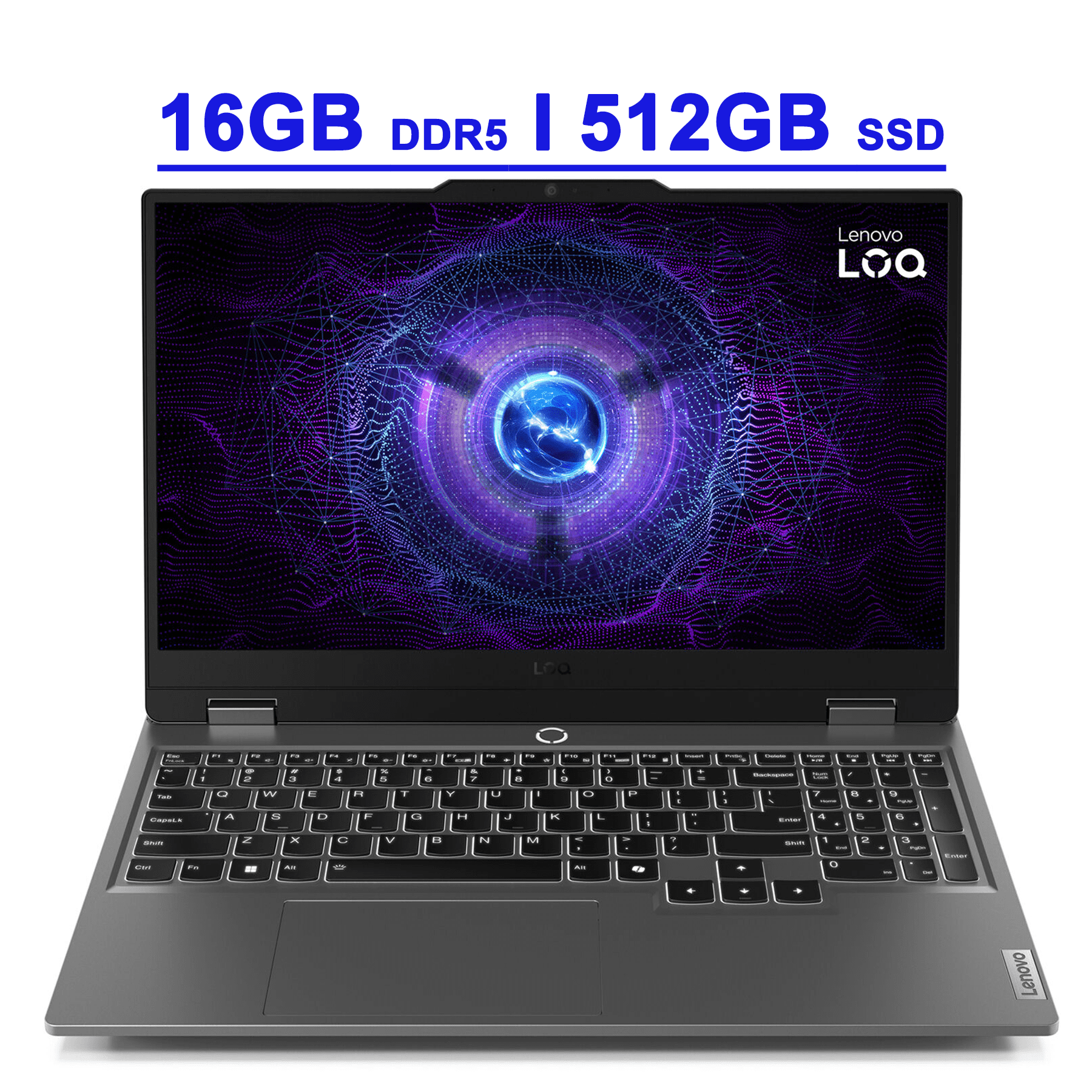 Lenovo LOQ Premium Gaming Laptop 15 6" FHD IPS 144Hz  100  sRGB  G SYNC  Intel 10 core i5 13450HX 16GB DDR5 512GB SSD GeForce RTX 4060 Backlit Nahimic Rapid Charge Pro Win11