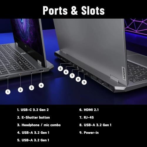 Lenovo Legion 5 15AHP10 RTX 5060 - Laptop para juegos, 15.1 OLED WQXGA (2560 x 1600) 165Hz, AMD Ryzen 7 260 (Beats Intel i7-14700), NVIDIA RTX 5060, 32 GB DDR5 RAM, SSD de 1 TB, Wi-Fi 7, paquete de