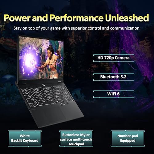 Lenovo Legion 5 15 3 WUXGA 165Hz Gaming Laptop  AMD Ryzen 7 260  GeForce RTX 5060  16GB DDR5  1 5TB Storage  512GB SSD 1TB Docking Station   Backlit Keyboard  HD Camera  Wi Fi 6  Win 11 Pro  Black