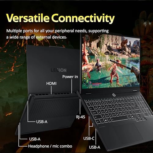 Lenovo Legion 5 15 3 WUXGA 165Hz Gaming Laptop  AMD Ryzen 7 260  GeForce RTX 5060  16GB DDR5  1 5TB Storage  512GB SSD 1TB Docking Station   Backlit Keyboard  HD Camera  Wi Fi 6  Win 11 Pro  Black