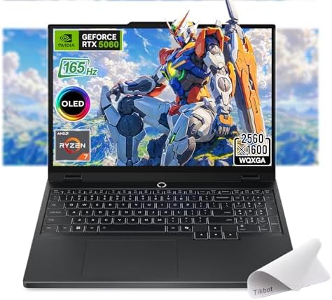 Lenovo Legion 5 Gaming Laptop  Ryzen 7 260  NVIDIA GeForce RTX 5060  15 1 WQXGA  2560x1600  OLED Display  Backlit Keyboard  Wi Fi 7  w/Mouse pad  16GB RAM   1TB PCIe SSD 
