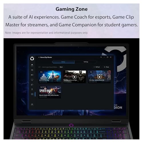 Lenovo Legion 5 Gen 10 Gaming Laptop  AMD Ryzen 7 260  32 GB DDR5 RAM  1 TB PCIe SSD  15 1 WQXGA  2560x1600  Display  Nvidia G Force RTX 5060  24 Zone RGB Backlit Keyboard  W11 Pro  Eclipse Black
