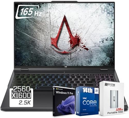 Lenovo Legion 5i Gaming Laptop  14th Gen Intel 24 Core i9 14900HX  16 WQXGA 2560x1600  165Hz  32GB DDR5 RAM  1TB SSD  GeForce RTX 4060 TGP 140W   RGB Backlit KB  W/ 128GB PSD  Windows 11 PRO
