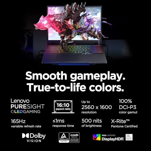 Lenovo Legion 5i - Computadora portátil para juegos, Intel i7-14700HX, OLED de 15.1 pulgadas 2.6K (2560 x 1600) IPS 165Hz, 500 nits, 32 GB DDR5, 2 TB SSD, NVIDIA RTX 5060, cámara de 5 MP con obturador