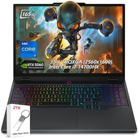 Lenovo Legion 5i   AI Powered Gaming Laptop   Intel  Core  i7 13650HX   15 2K WUXGA IPS Display   4 9GHz   NVIDIA  GeForce RTX  5050   16GB Memory   512GB Storage   Eclipse Black